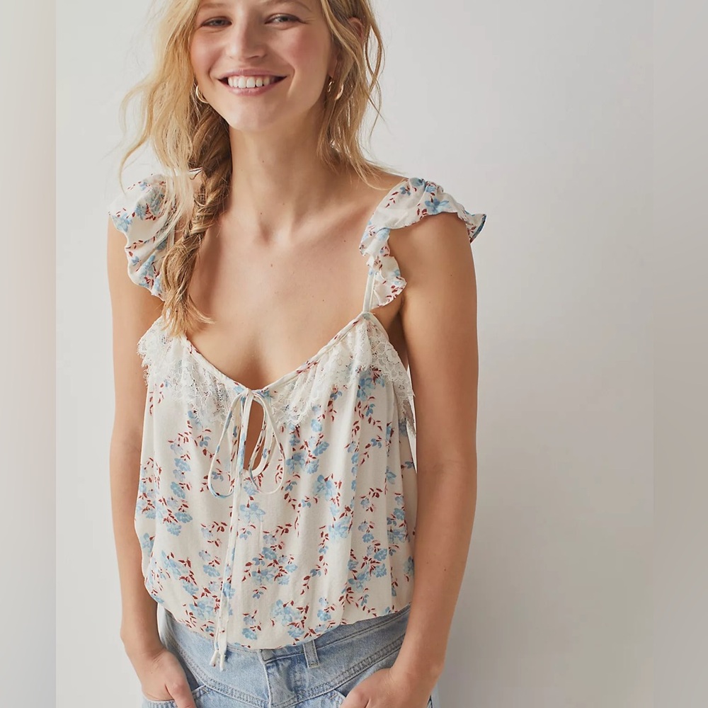Free People Take It Away Bodysuit in Ivory Combo. NWT M